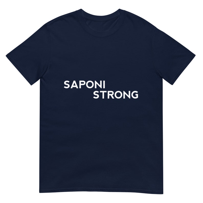 Saponi Strong Unisex T-shirts, Sioux Pride, Indigenous Pride, Amérindien, Noir, Blanc Navy