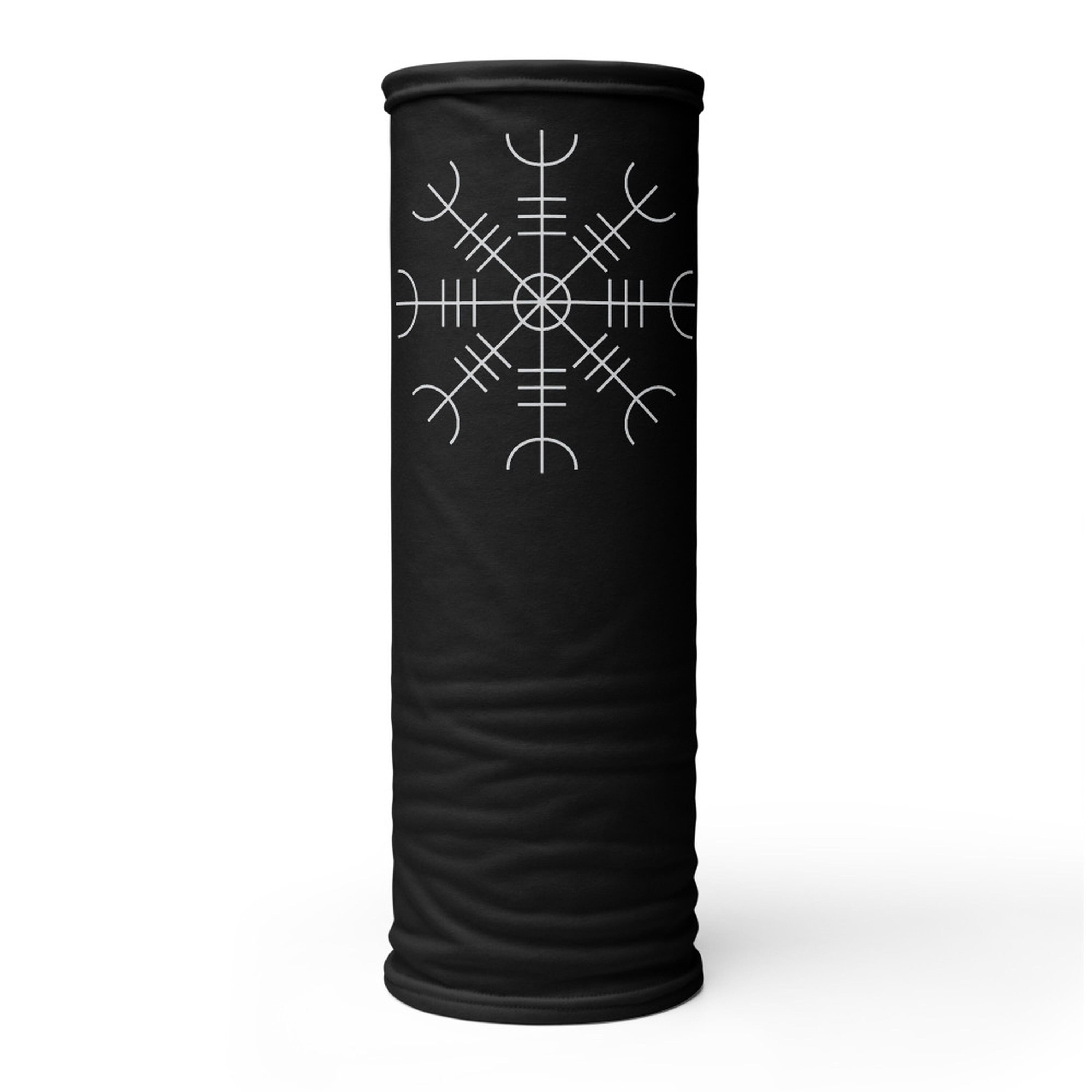 Aegishjalmr Black Neck Gaiter Helm of Awe Norse Pride Etsy