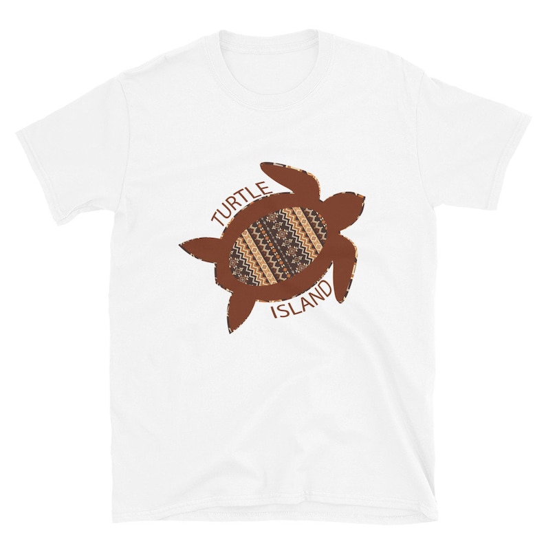 Turtle Island Unisex T-shirts, Indigenous Pride, American Indian, Indigenous Print White