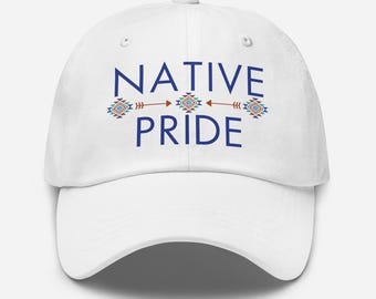 Native Pride Indigenous Pattern Dad Hat, American Indian Cultural Hat Accessory