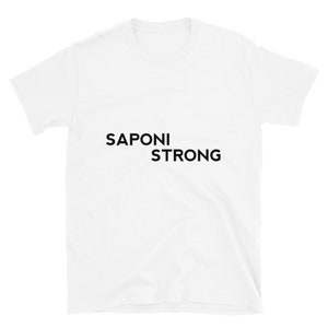 Saponi Strong Unisex T-shirts, Sioux Pride, Indigenous Pride, Amérindien, Noir, Blanc White