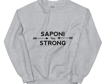 Saponi Strong Yesa Arrows Unisex Sweater Sweatshirts, Sioux Pride, Indigenous Pride, American Indian, Black, White