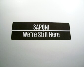 Black Saponi We’re Still Here Laminated Bookmark, Yesah Pride, American Indian, Indigenous Pride, Bookworm, Book Lover