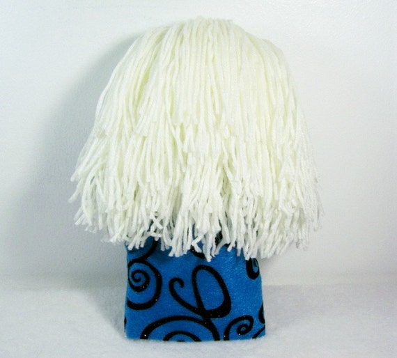 White Towhead Blond Hair Blue Eyes Handmade European Art Felt Etsy