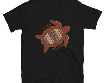 Turtle Island Unisex T-shirts, Indigenous Pride, American Indian, Indigenous Print