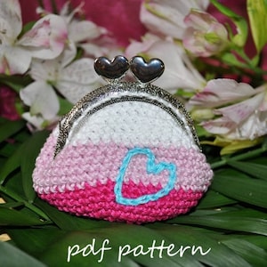 Simple crochet purse - crochet pattern