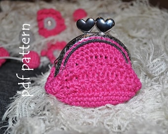 Crochet Coin Purse Pattern PDF – Easy Crochet Wallet DIY, Instant Download