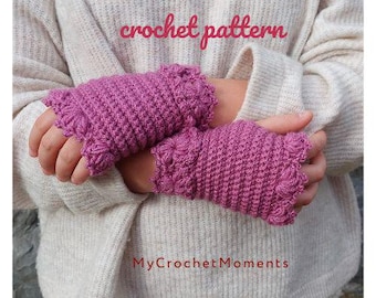Fingerless Gloves Crochet Pattern PDF – Quick Winter Pattern, Instant Download