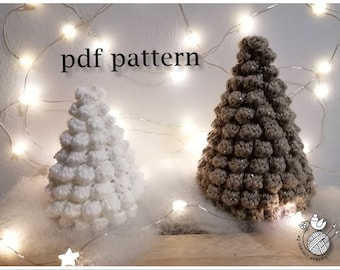Crochet Christmas Tree Pattern PDF, 3 Sizes, Decor, Holiday - Instant Download