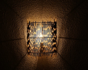 sconce wall Porcupine Quill Lampshade