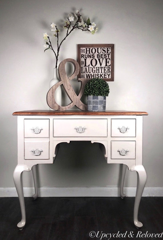 Vintage Queen Anne Farmhouse Entry Table Server Dresser Etsy