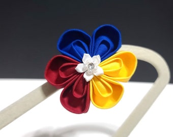 Philippines Filipino double-petal 2.5" kanzashi clip