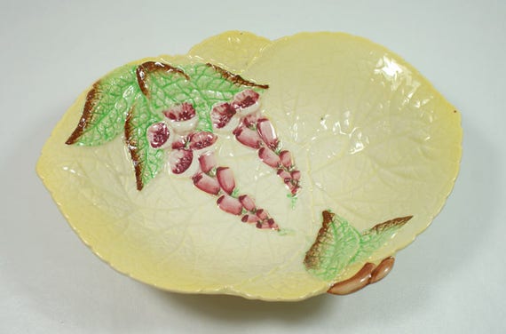 Carlton Ware Dish, Yellow Foxglove - Australian Design Made in