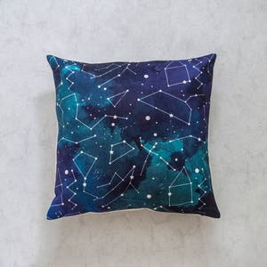 Galaxy Stars Pillow Cover, Pillow Covers, Throw Pillow, Cushion Cover, Decorative Pillow Cover, Cushion Cover, Gift, Christmas Gift Idea