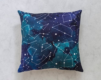 Galaxy Stars Pillow Cover, Pillow Covers, Throw Pillow, Cushion Cover, Decorative Pillow Cover, Cushion Cover, Gift, Christmas Gift Idea