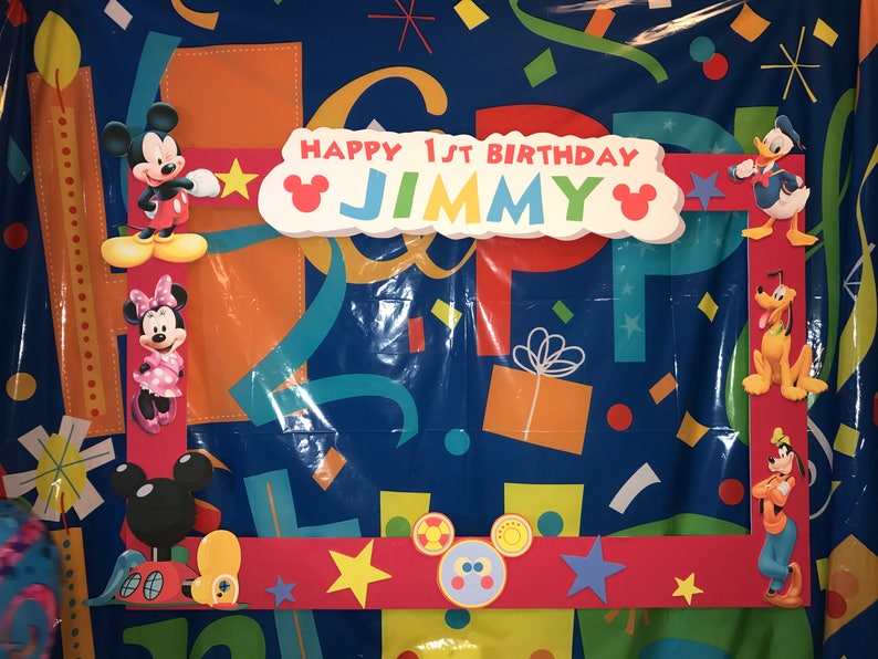Mickey Mouse Clubhouse Party Photo Booth Frame Image 0