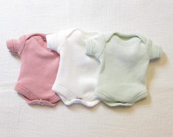 6-7" Miniature Bodysuit 7" Baby Doll Clothes 6 inch OOAK Silicone Baby Doll Bodysuit 7 inch Micro Mini Preemie Reborn Baby Doll Clothes
