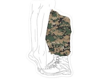 USMC Wife Vinyl Sticker - Deployment Gift