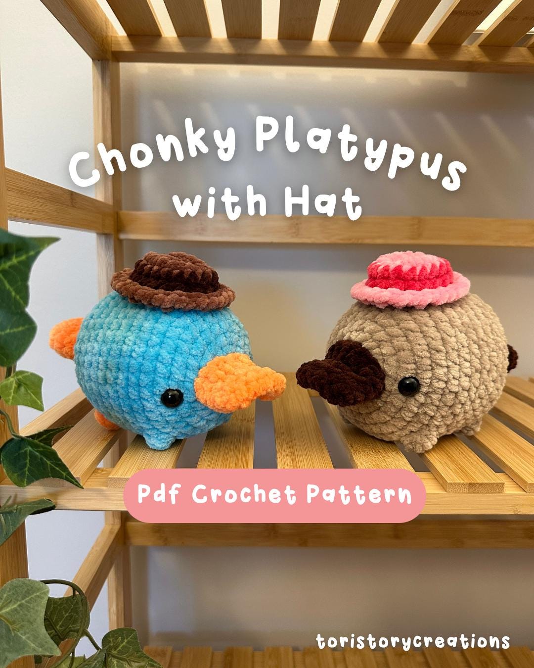 30 Perry the Platypus Crochet Patterns for Fans of Agent P, Amigurumi, and Giftable Makes 27 Chonky Platypus Crochet Pattern Amigurumi Stuffed Plushie