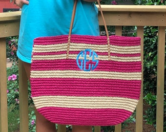 Monogrammed Beach Bag, Monogrammed Straw Bag, Monogram bag, Monogrammed bag, Beach bag, Beach tote, Monogram beach bag, Straw bag