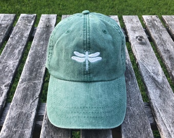 Dragonfly Baseball Cap, Monogrammed hat, Monogrammed logo hat, Baseball Cap, Dragonfly