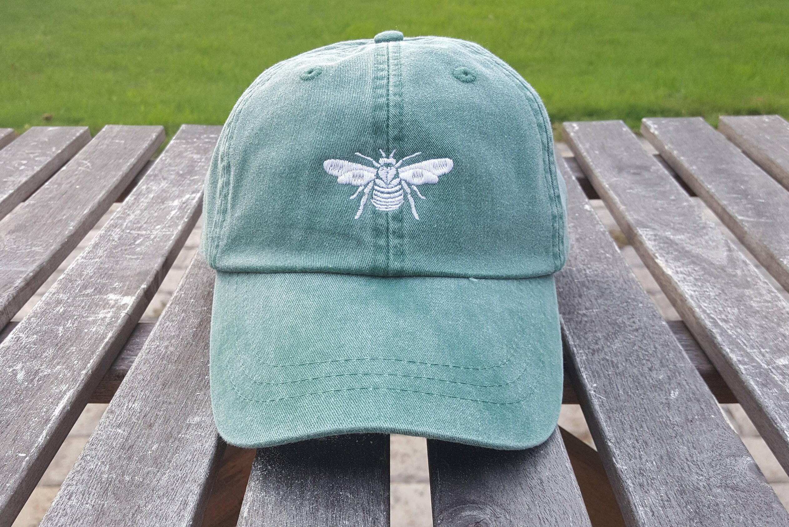 Bumble Bee hat, Bee hat, Leather Strap, Monogrammed logo hat, Queen B…