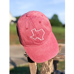 Texas State Hat, Embroidered Hat, Texas Hat, Monogrammed Texas Hat, Monogrammed Hat