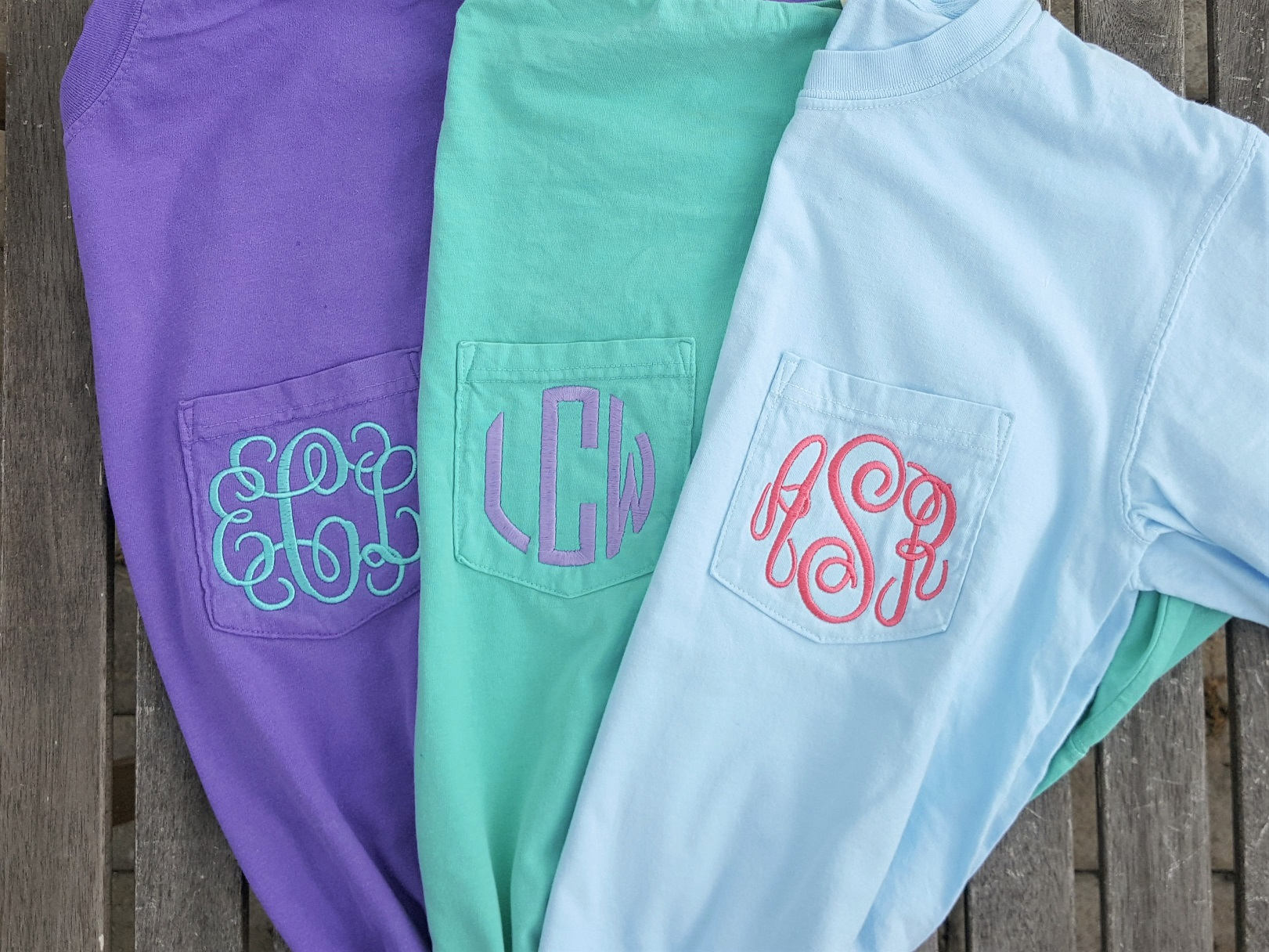 SHORT sleeve Monogrammed TShirt, Monogrammed Tshirt, Comfort Colors, …