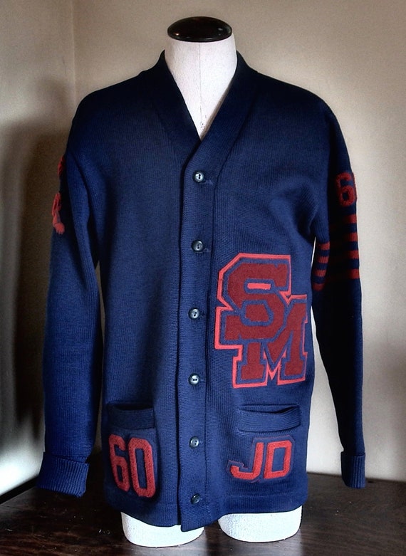 vintage college cardigan