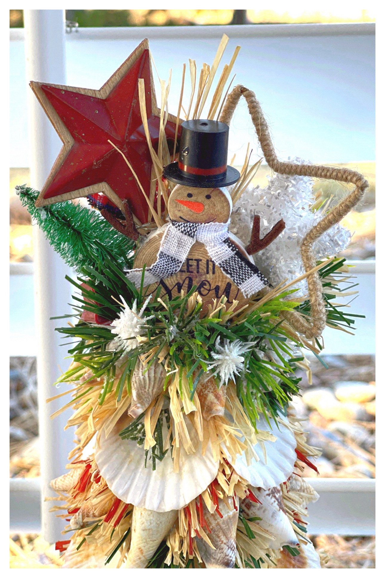Christmas Shell Tree…rustic Beach Christmas - Etsy