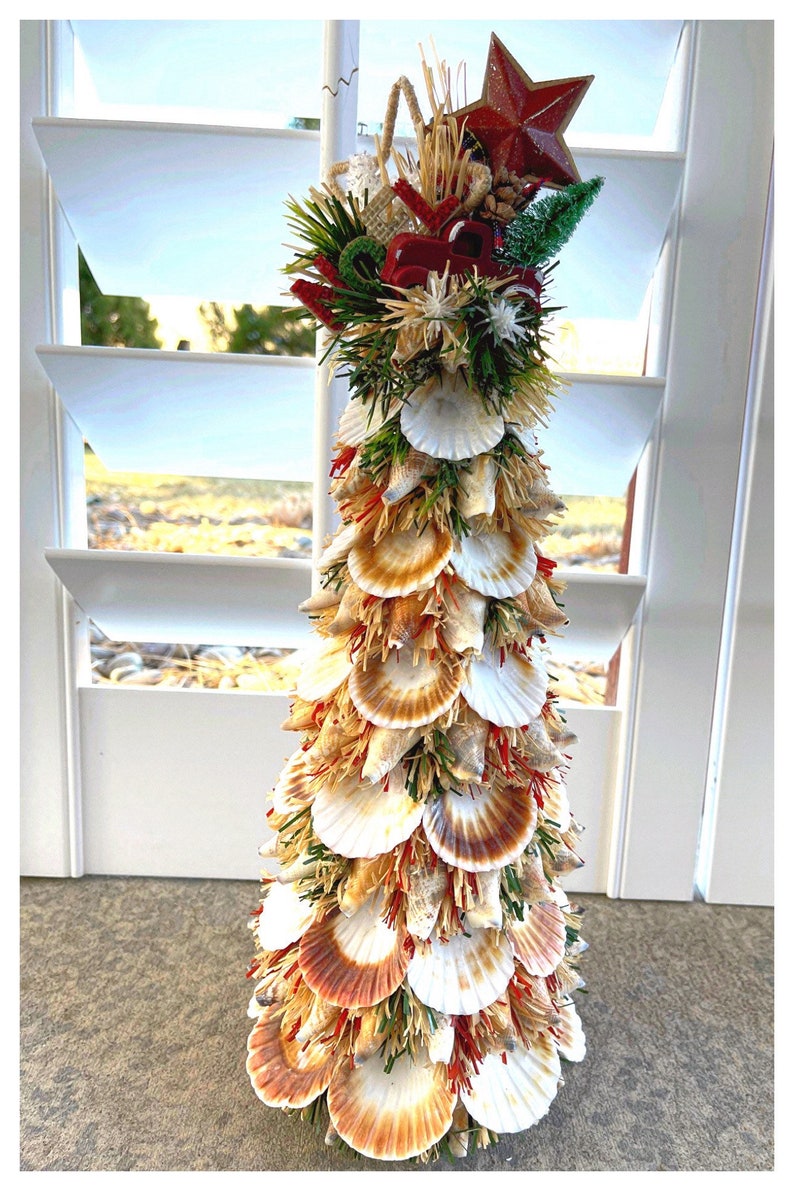 Christmas Shell Tree…rustic Beach Christmas - Etsy