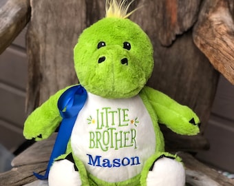 Personalized stuffed animal, big brother, little brother, gift for big sister, little sister gift,  stuffed animal gift, personalized
