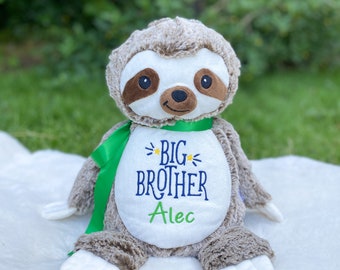 Personalized stuffed animal, gift for big brother, little brother, big sister, little sister, stuffed animal, gift for sibling, personalized