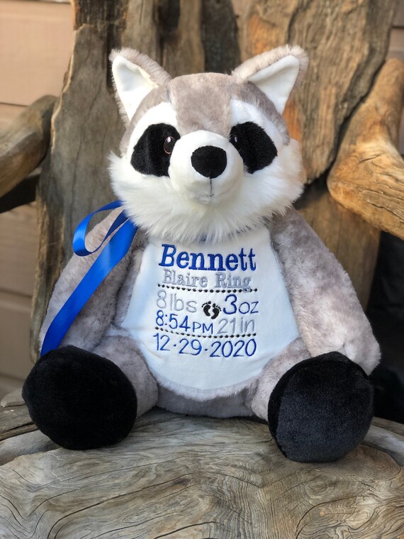 Personalized stuffed animals birth announcements 2025