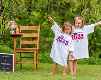 T-shirt Grandir avec moi, T-shirt de remise des diplômes, personnalisé, promotion 2036, promotion 2037, promotion 2038, promotion 2039, promotion 2040, promotion 2041