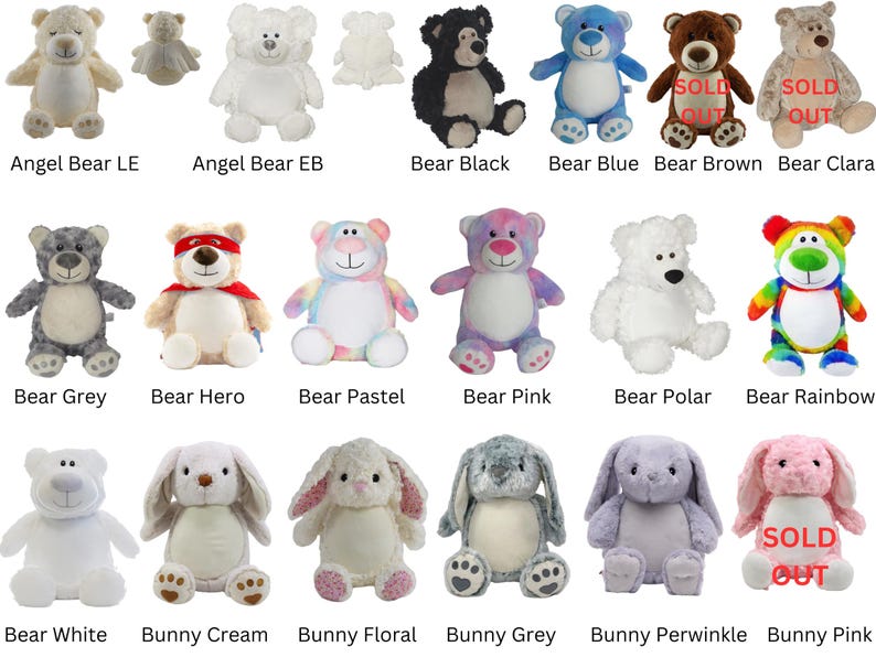 Personalized stuffed animal, embroidered, birth announcement animal, baby stat gift, new baby gift, personalized gift image 4