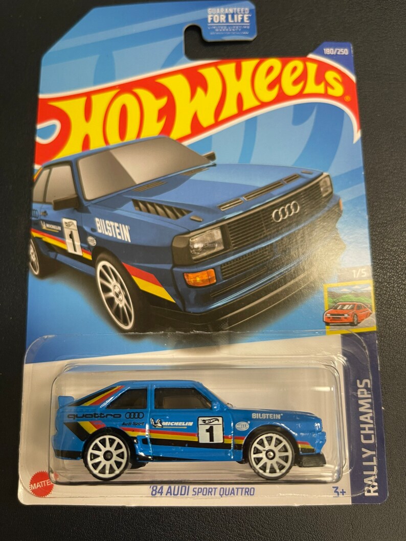 Hot Wheels 84 Audi Sport Quattro Rally Champs 1/5 Etsy