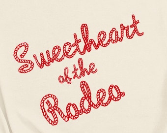 Sweetheart of the Rodeo Shirt: Western Cowgirl Rope Graphic Tee