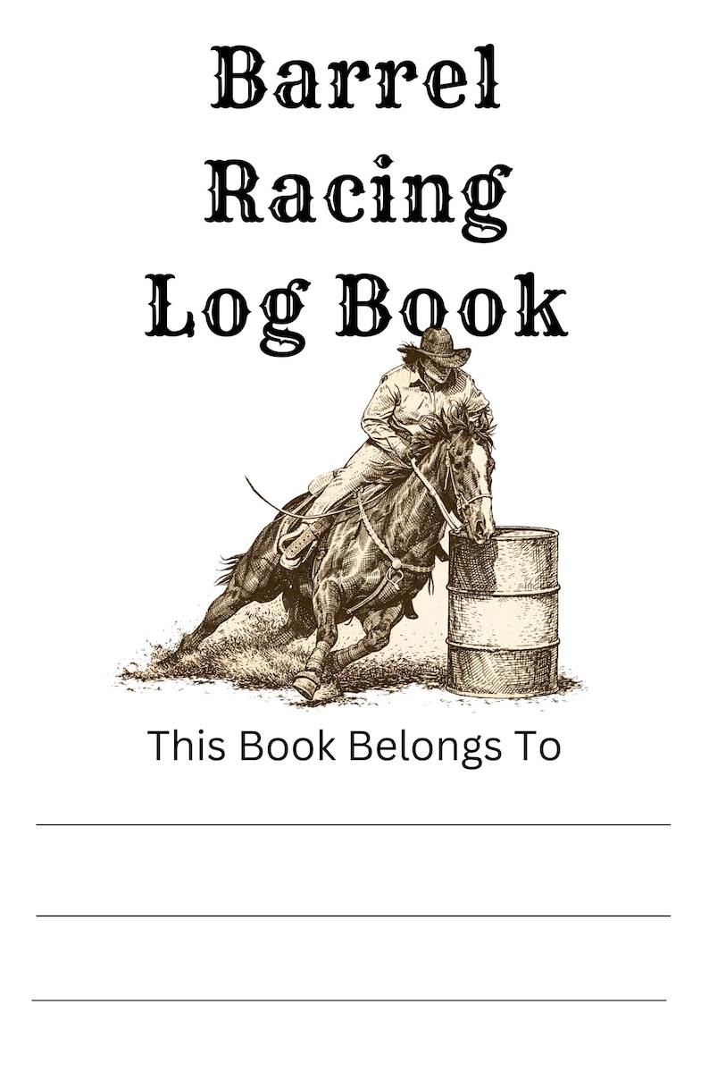 Barrel Racing Log Free 2026 Barrel Racing Log Book | Western Rodeo Planner for Barrel Racers ...
