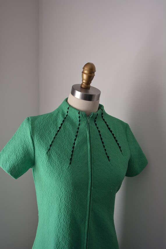 1960s Mint Green Mod Dress