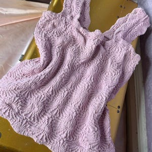 Free People Babyrosa Texturerat Linne med Fyrkantig Halsringning bild 6