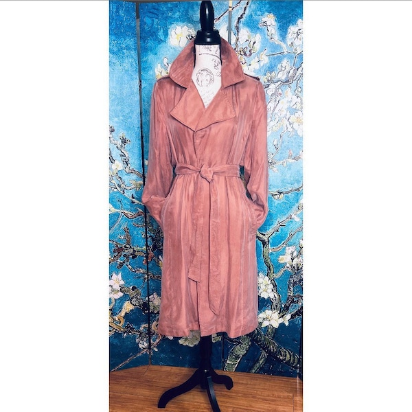 Sz L Banana Republic, rosa Trench Mantel.