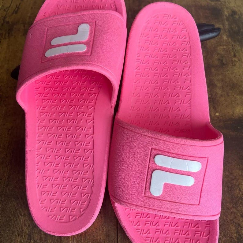 Fila, hot pink, sporty, slip on shoes. image 6