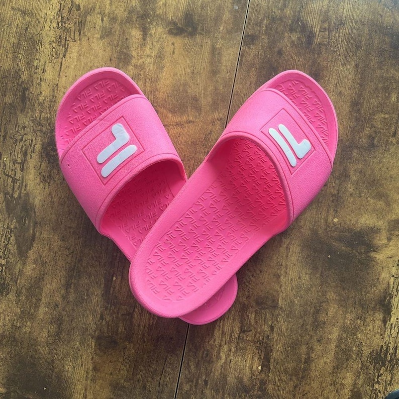 Fila, hot pink, sporty, slip on shoes. image 1