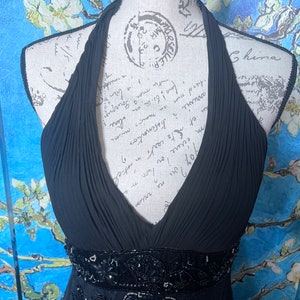 size 8, Sue Wong Noturne, black, beaded, evening gown