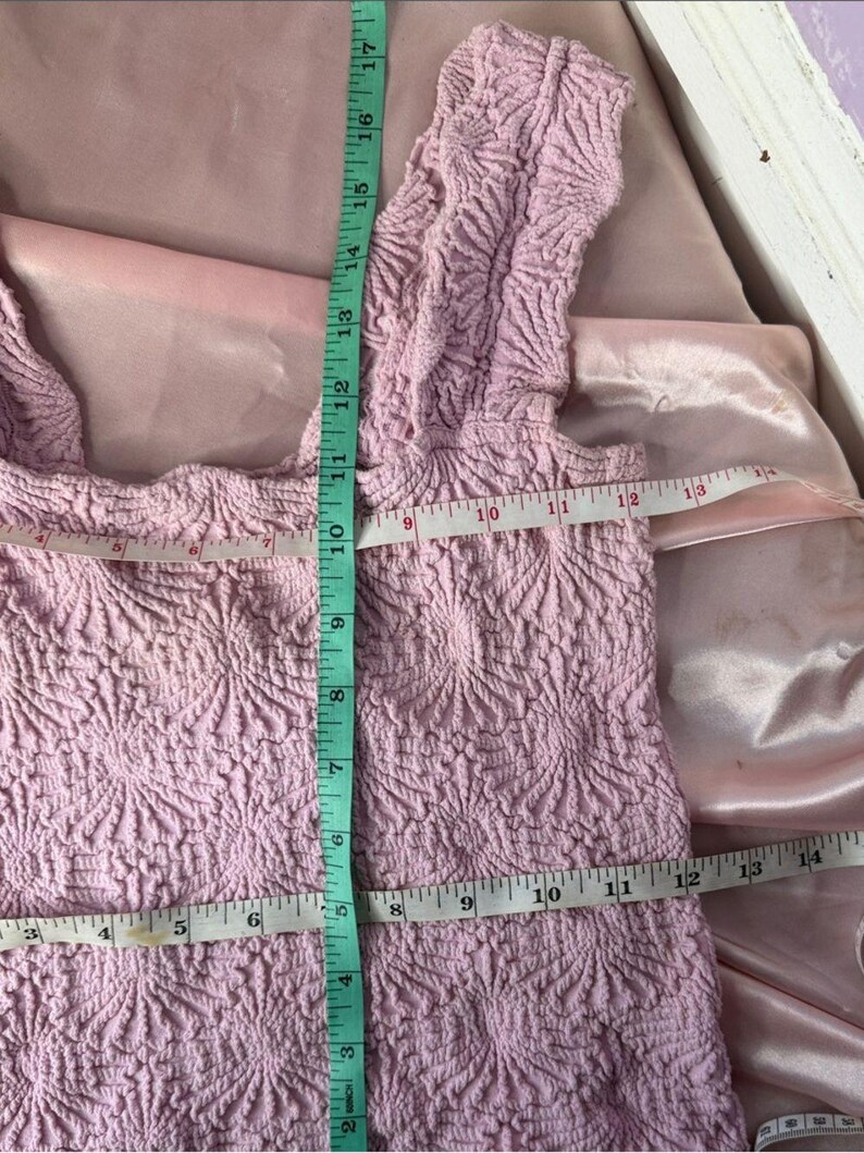 Free People Babyrosa Texturerat Linne med Fyrkantig Halsringning bild 8
