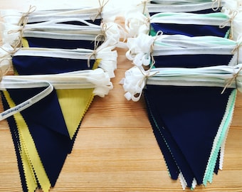 Navy blue bunting, Navy wedding bunting, Wedding bunting, Pale bunting, Wedding banner, Pastel bunting, Fabric bunting, Hochzeit decoration