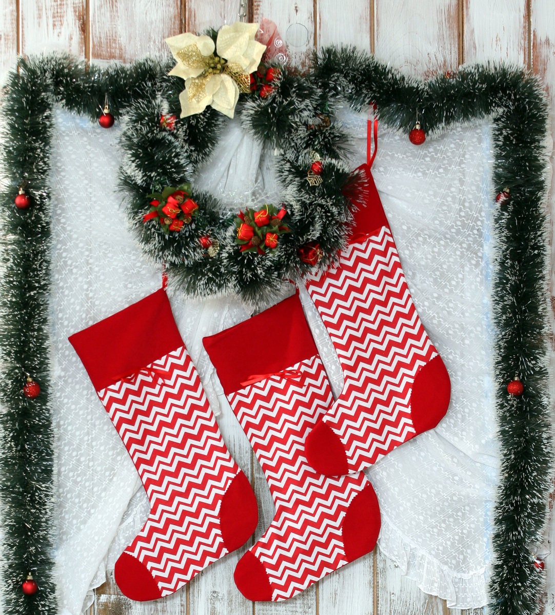 Christmas stocking Stockings Big stockings Xmas stocking  Etsy