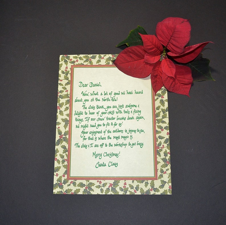 Santa or Fairy Grandmother Letter Handwritten Magical - Etsy