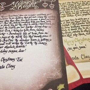 Fairy Grandmother or Santa Letter Handwritten Magical Encouragement ...
